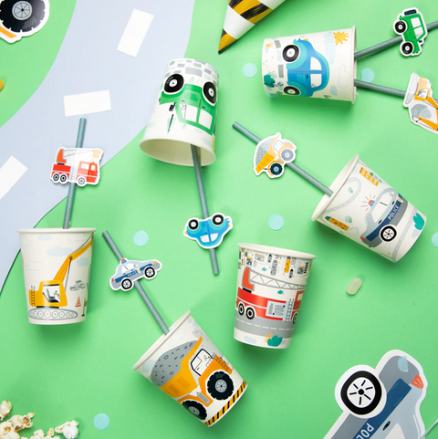 puodukai mašinų tema mašinos gimtadienis tema mašinėlės dekoras