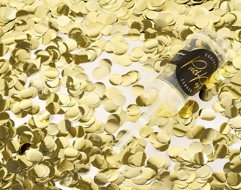 konfeti patranka saudykle gimtadieniui sventems sidabriniai, auksiniai