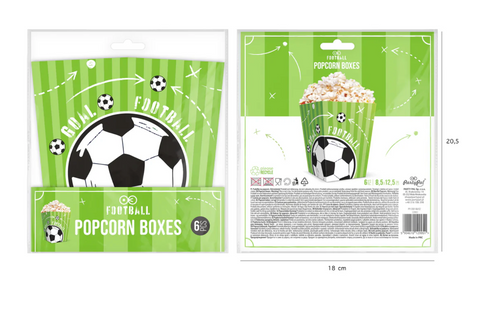 popkornu dezutes furbolo tema gimtadienio dekoracijos