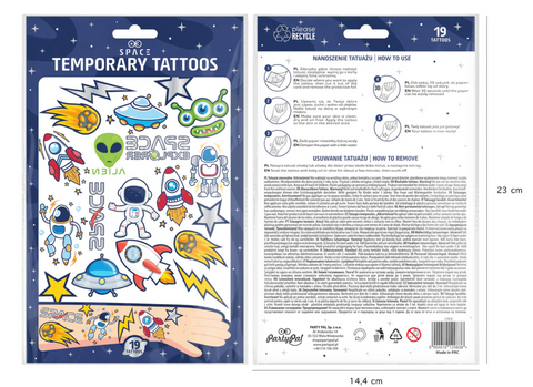 laikinos tatuiruotes kosmos tema gimtadienis dekoracijos