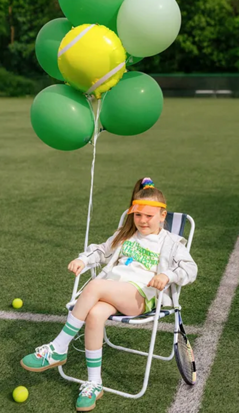 balionas dovana tennis kamuoliukas dekoracija teniso tenisas gerbejas svente gimtadienis