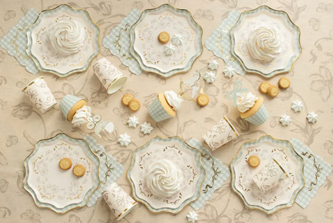 languotos servetėles su kaspinu pastelines spalvos italiska tema provanso prancuzu dekoras šventes citrinu tema