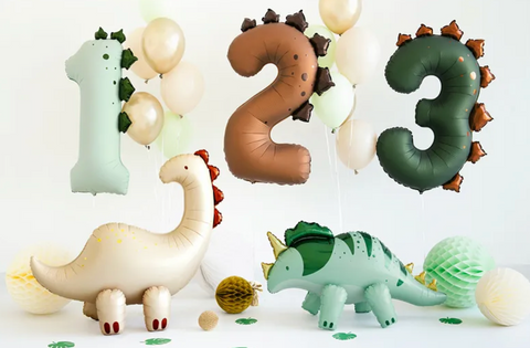 skaičius balionas dinozauras grazus helio balionai kokybiski dinozauru tema