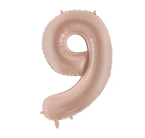 Dark cream foil balloon number