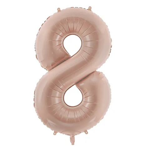 Dark cream foil balloon number