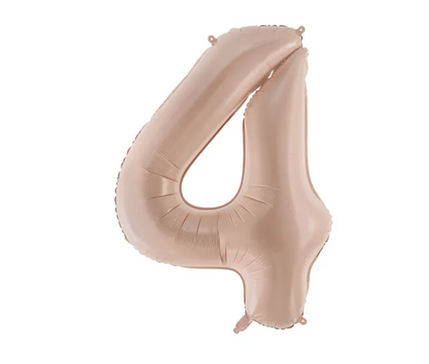 Dark cream foil balloon number