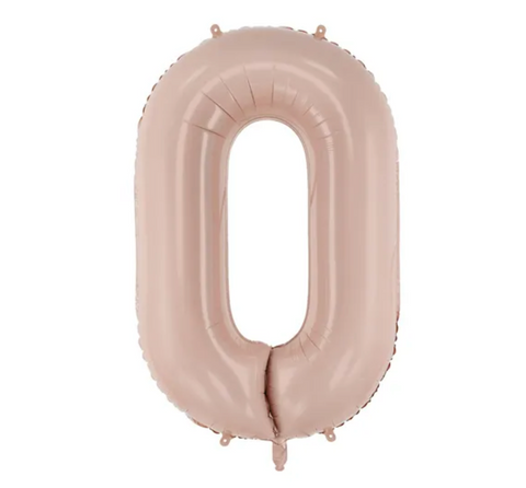 Dark cream foil balloon number