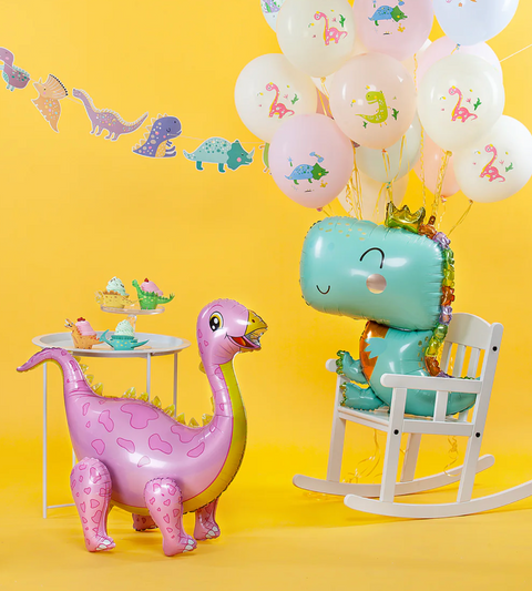 zalias dinozauras balionas helio balionai gimtadieniui dekoras
