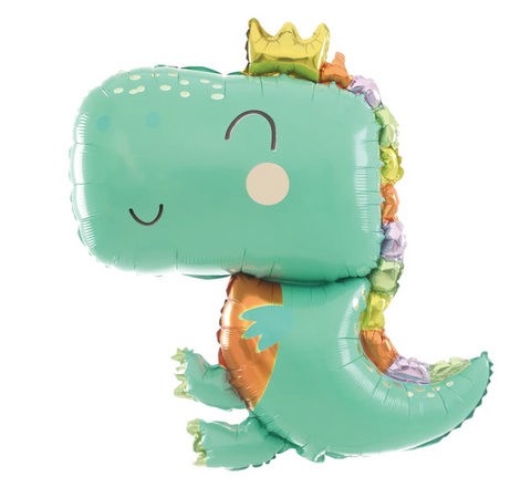 zalias dinozauras balionas helio balionai gimtadieniui dekoras