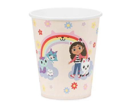 gabby dollhouse gabes leliu namai gimtadienio dekoracijos sventine atributika lekstes puodeliai puodukai