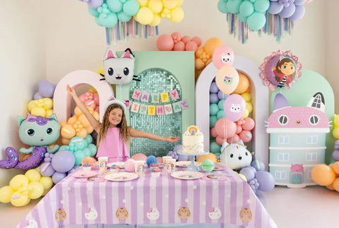 Folinis balionas - Gabby's Dollhouse MerCat helio balionai gimtadieniui gabes leliu namai