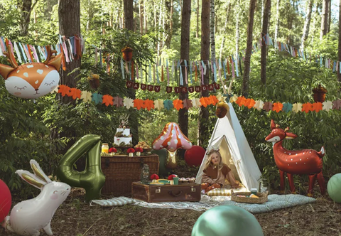 Matte green foil balloons numbers 0 to 9