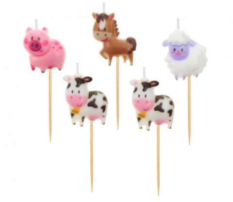 Birthday candles "Farm animals"