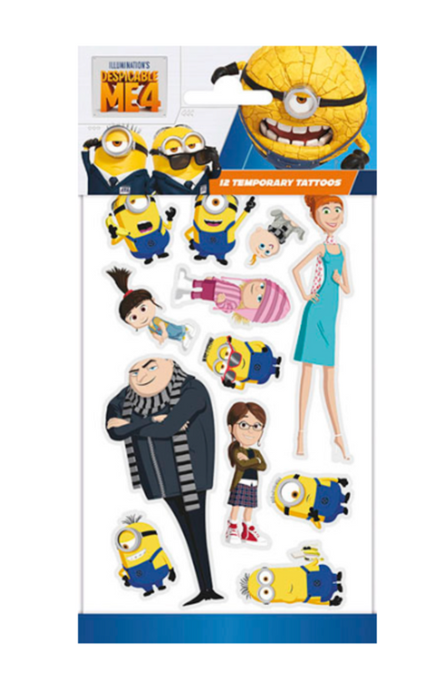 Minions tatuiruotės vaikams – spalvingi personažai pimpackiukai 