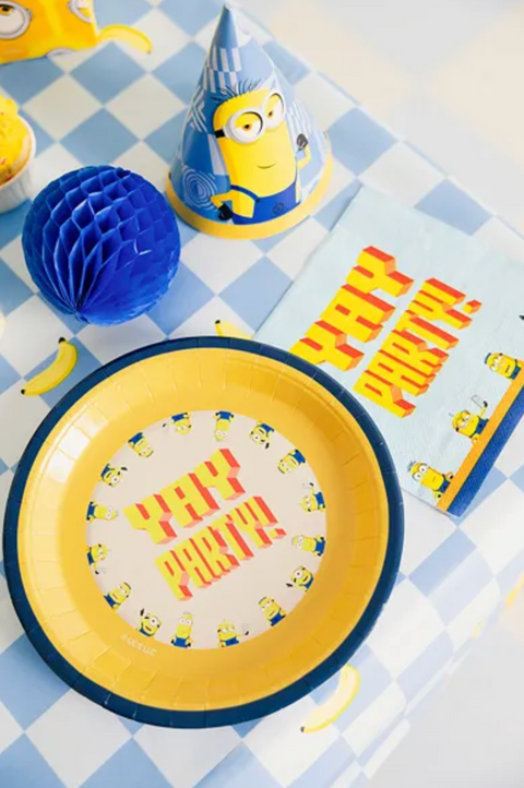 minions pakalaikai dekoracijos gimtadieniui serveteles 