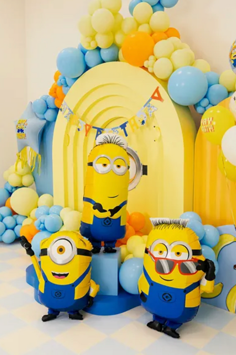 Didelis folinis Minion Mel balionas vaikų šventei