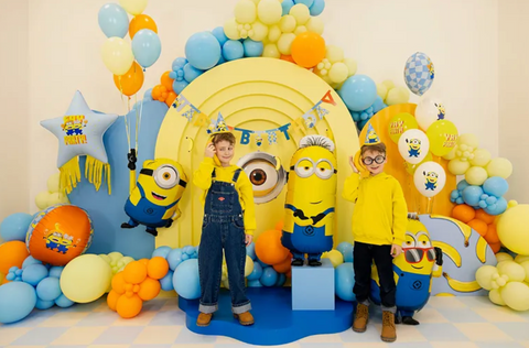 Didelis folinis Minion Mel balionas vaikų šventei