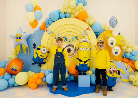 Minions šventinės kepurėlės vaikų gimtadieniui