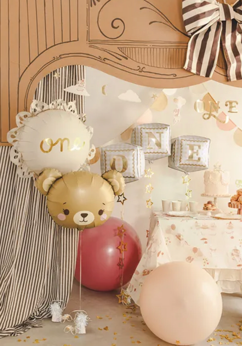 Baby Shower dekoracija su meškiuku
Folinis meškiukas pripučiamas heliu arba oru
Mielas meškiuko balionas krikštynoms ir gimtadieniui