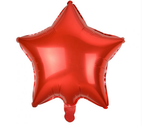 Foil balloon star (assorted colors)