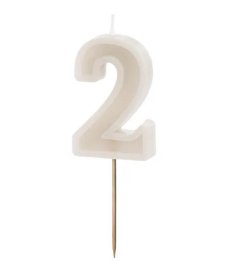 Birthday candles numbers (various colors)
