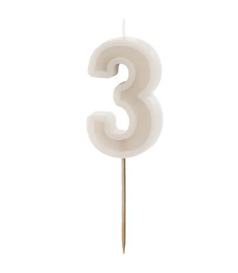 Birthday candles numbers (various colors)