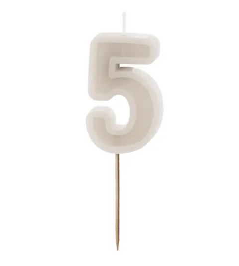 Birthday candles numbers (various colors)
