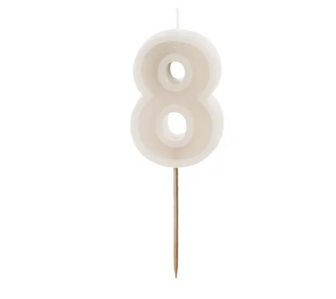 Birthday candles numbers (various colors)