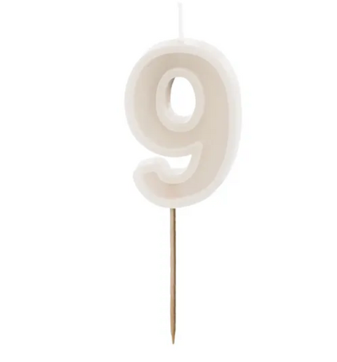 Birthday candles numbers (various colors)