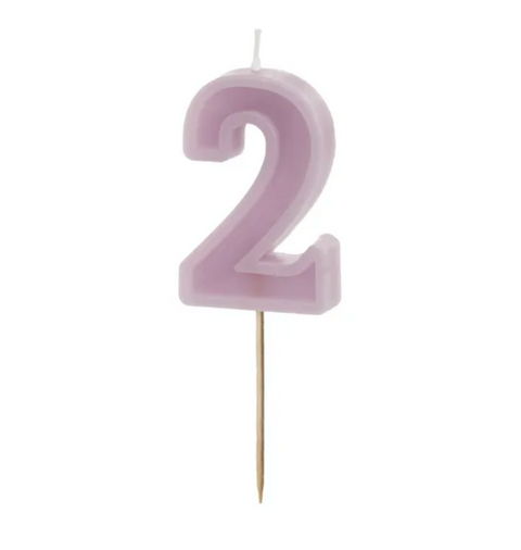 Birthday candles numbers (various colors)