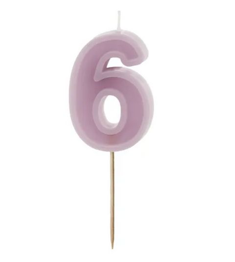Birthday candles numbers (various colors)