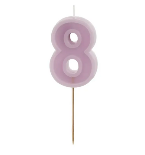 Birthday candles numbers (various colors)