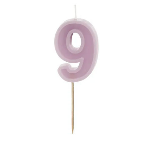 Birthday candles numbers (various colors)