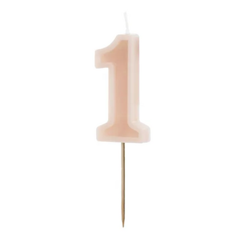 Birthday candles numbers (various colors)