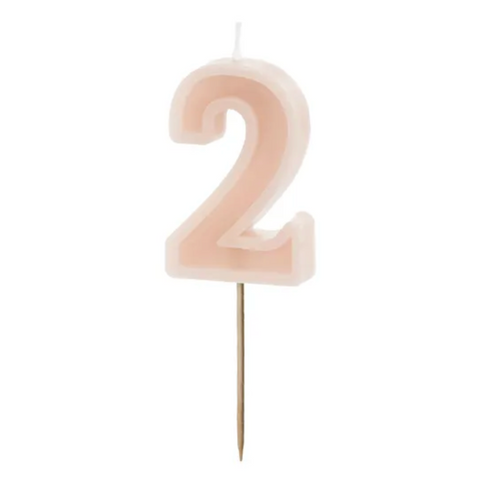 Birthday candles numbers (various colors)