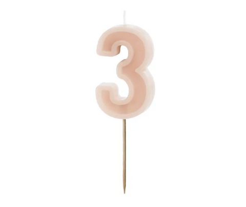 Birthday candles numbers (various colors)