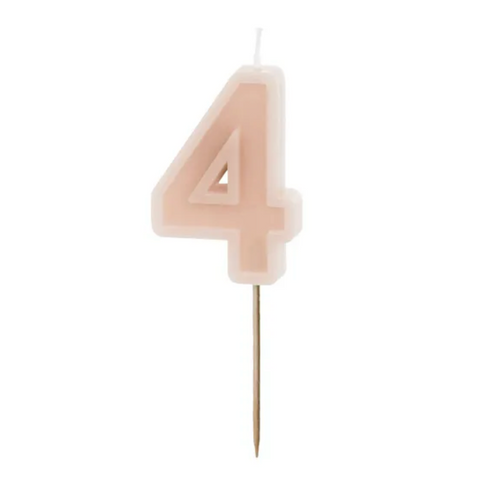 Birthday candles numbers (various colors)