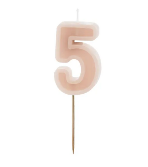 Birthday candles numbers (various colors)