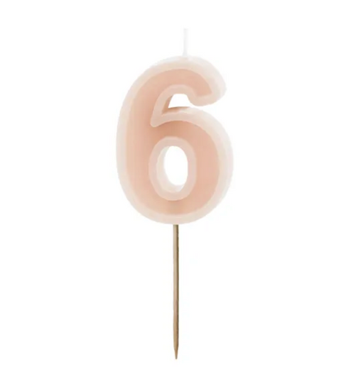 Birthday candles numbers (various colors)