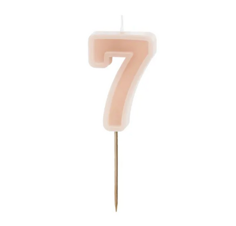 Birthday candles numbers (various colors)
