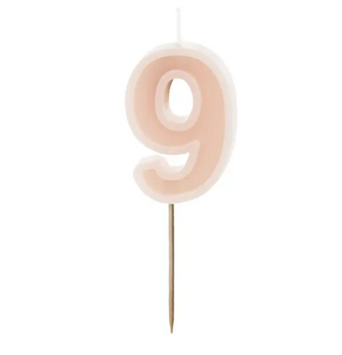 Birthday candles numbers (various colors)