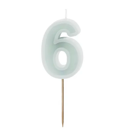 Birthday candles numbers (various colors)