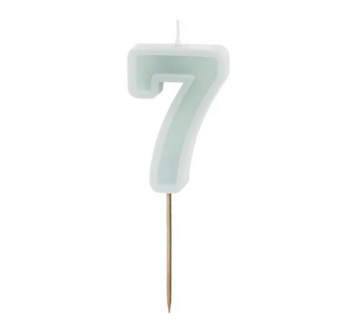 Birthday candles numbers (various colors)