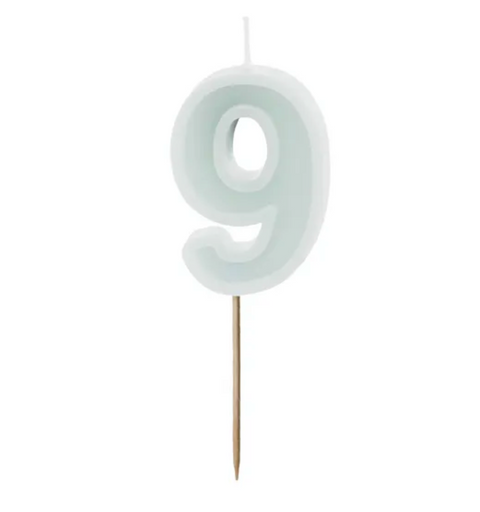 Birthday candles numbers (various colors)