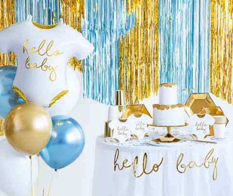 dekoracinė užuolaida lietutis auksinė sidabrinė rožinė melyna juoda spalva gimtadienio dekoracijos