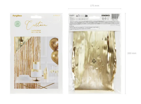 dekoracinė užuolaida lietutis auksinė sidabrinė rožinė melyna juoda spalva gimtadienio dekoracijos