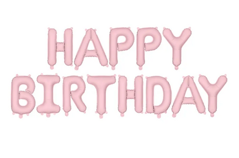 Folinė gimtadienio raidžių girlianda 340 cm
Happy Birthday foliniai balionai įvairių spalvų
Folinė raidžių girlianda Happy Birthday 340 cm juoda