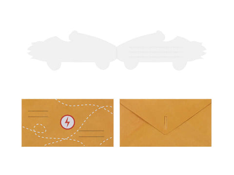 kvietimai mašinos mašinėlės lenktynių tema