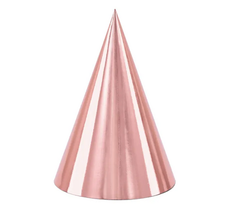 Birthday hats (gold, pink)
