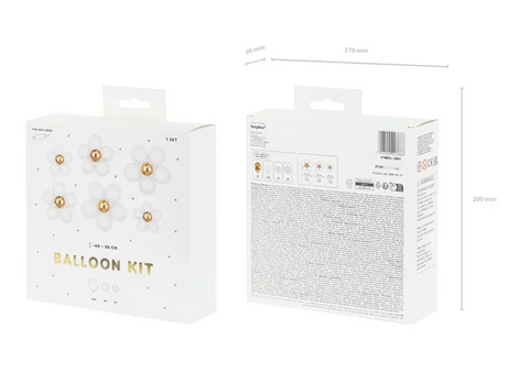 Balionų rinkinys - gėlės